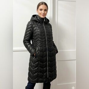 Kenneth Cole New York Black Puffer Jacket
